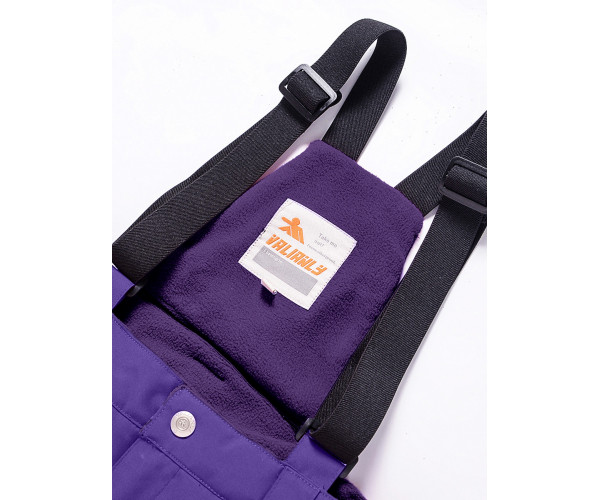 Горнолыжный костюм Valianly для девочки темно-фиолетового цвета 9018TF