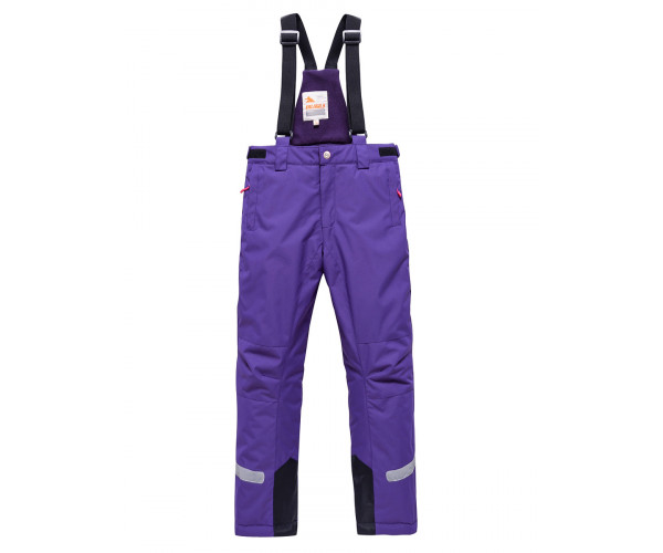 Горнолыжный костюм Valianly для девочки темно-фиолетового цвета 9018TF