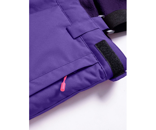 Горнолыжный костюм Valianly для девочки темно-фиолетового цвета 9018TF