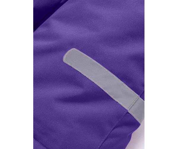 Горнолыжный костюм Valianly для девочки темно-фиолетового цвета 9018TF