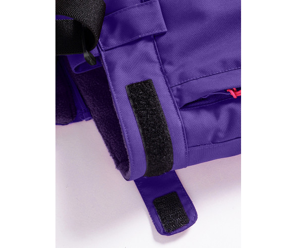 Горнолыжный костюм Valianly для девочки темно-фиолетового цвета 9018TF