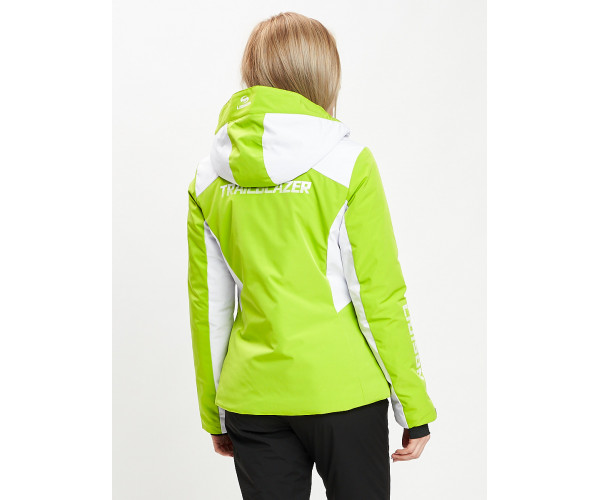 Горнолыжная куртка женская зеленого цвета 77030Z