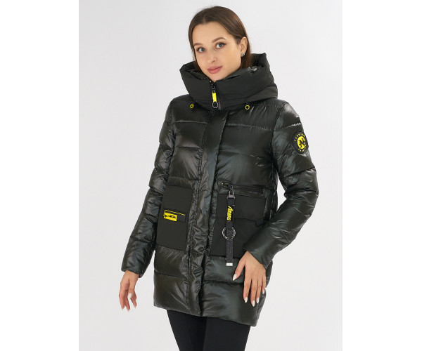 Куртка зимняя болотного цвета 7501Bt