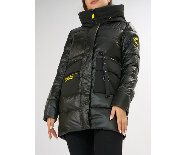 Куртка зимняя болотного цвета 7501Bt