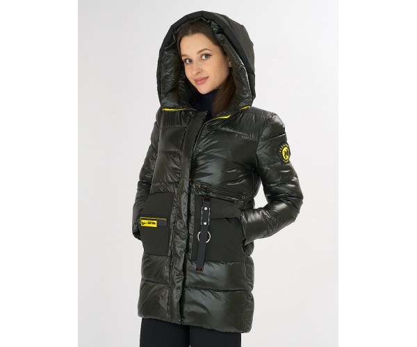 Куртка зимняя болотного цвета 7501Bt