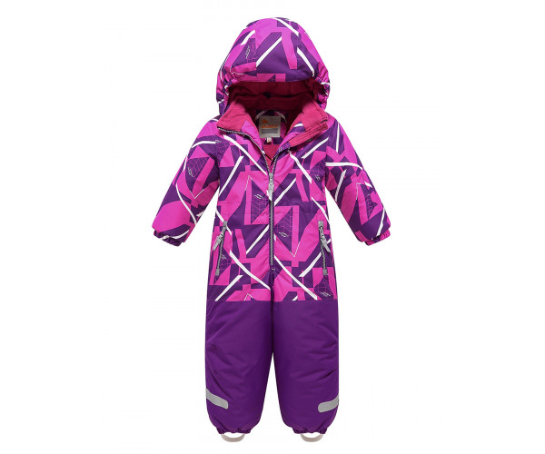 Детский зимний комбинезон малинового цвета 9028M
