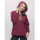 Ветровка  женская бордового цвета 20014-1Bo