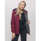 Ветровка  женская бордового цвета 20014-1Bo