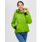 Пуховик еврозима с мехом Valianly зеленого цвета 2174Z