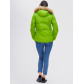 Пуховик еврозима с мехом Valianly зеленого цвета 2174Z