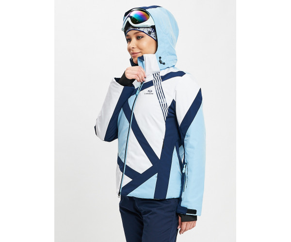 Горнолыжная куртка женская голубого цвета 77031Gl