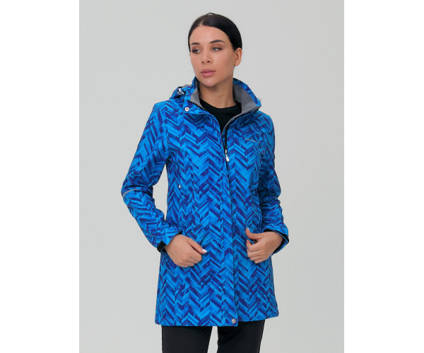 Женский осенний весенний костюм спортивный softshell синего цвета 019221S