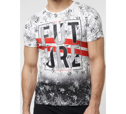 Подростковая футболка белого цвета 220147Bl