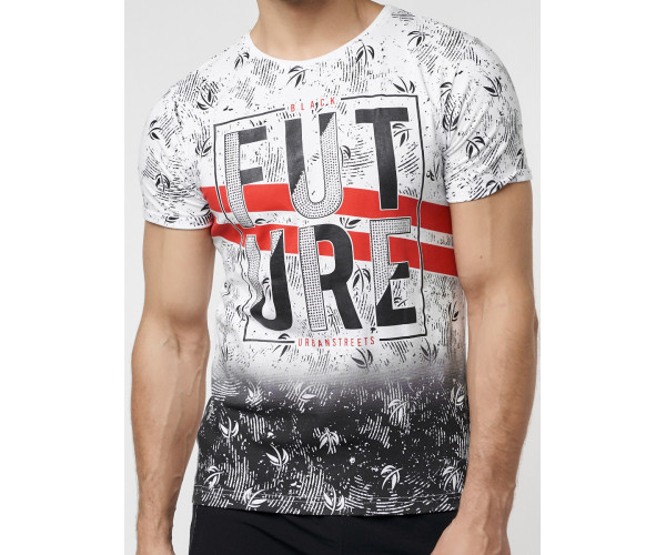 Подростковая футболка белого цвета 220147Bl