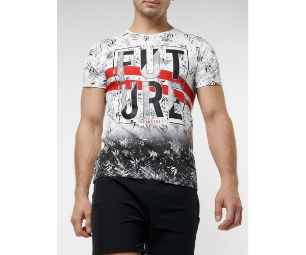 Подростковая футболка белого цвета 220147Bl