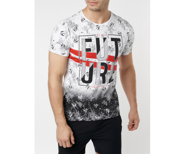 Подростковая футболка белого цвета 220147Bl