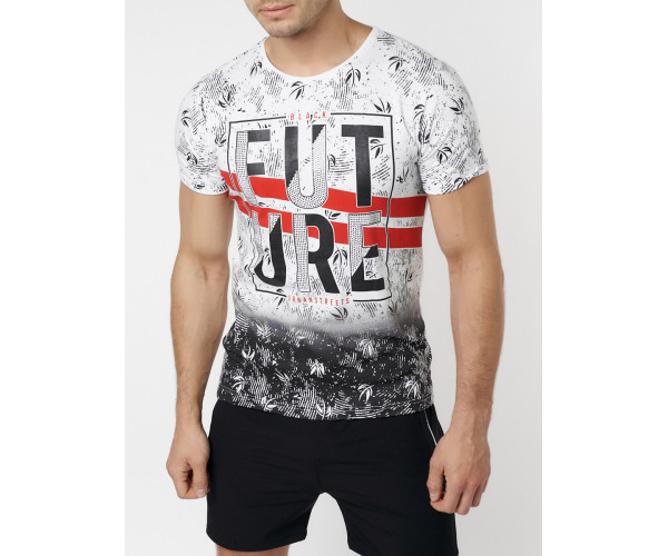 Подростковая футболка белого цвета 220147Bl