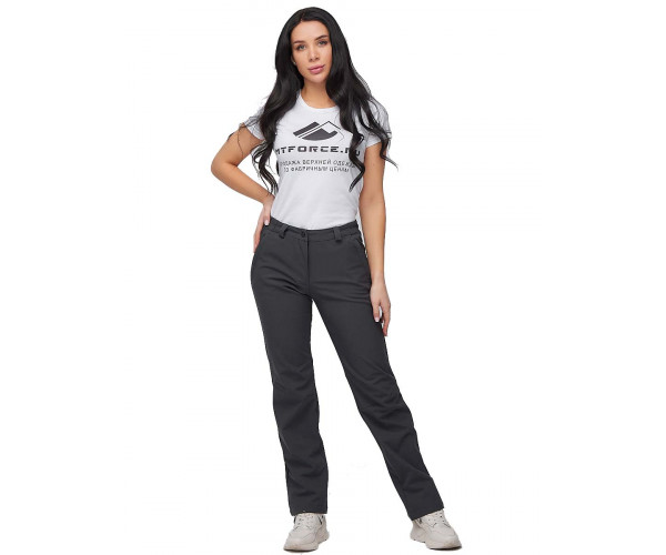 Костюм женский softshell зеленого цвета 02023Z