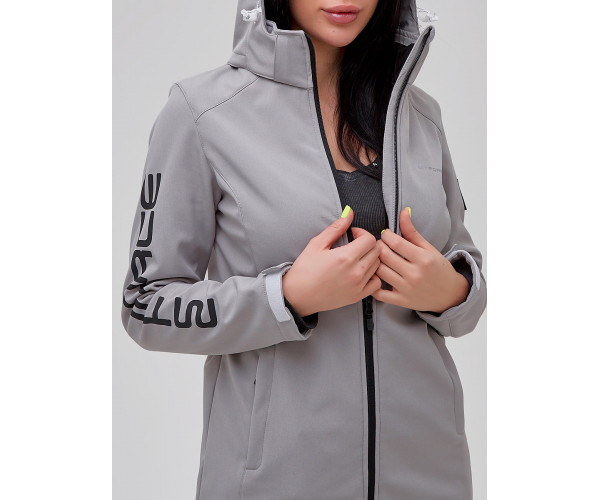 Костюм женский softshell серого цвета 02023Sr
