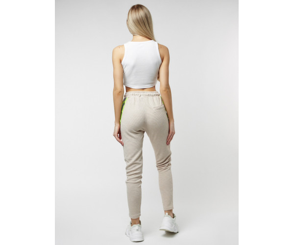 Брюки зауженные женские бежевого цвета 222066B