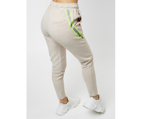 Брюки зауженные женские бежевого цвета 222066B