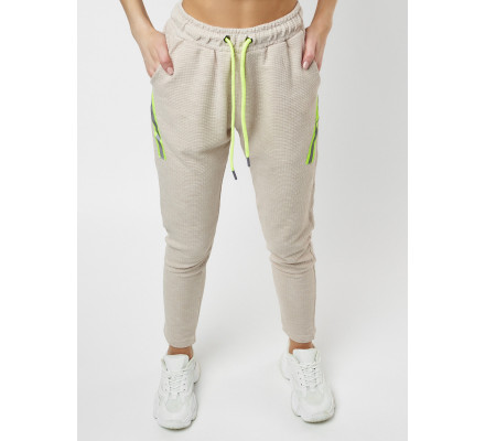 Брюки зауженные женские бежевого цвета 222066B