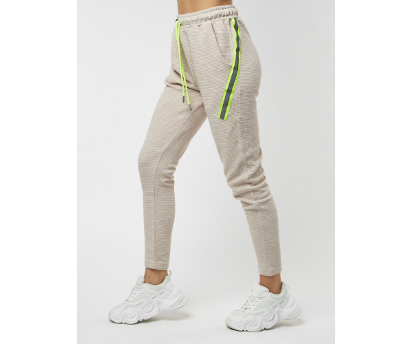 Брюки зауженные женские бежевого цвета 222066B