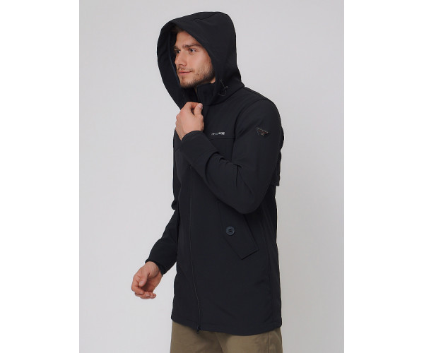 Парка мужская осенняя весенняя  черного цвета 2020Ch