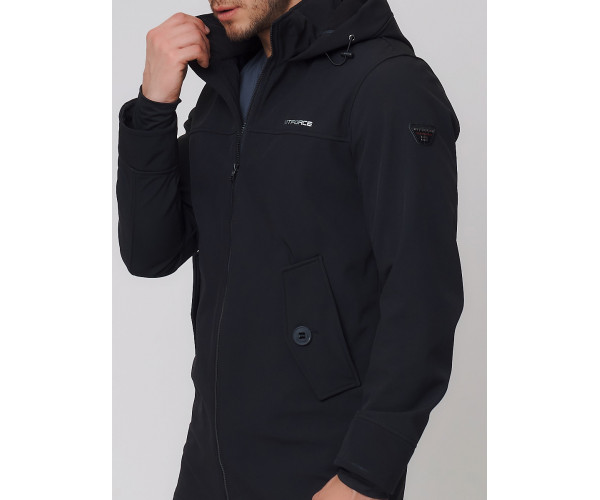 Парка мужская осенняя весенняя  черного цвета 2020Ch