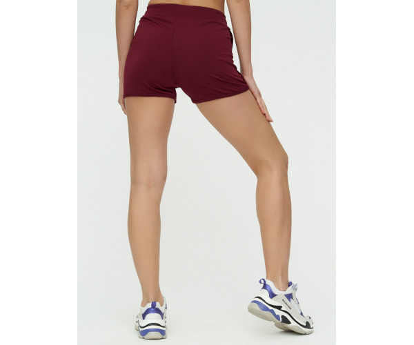 Спортивные шорты женские бордового цвета 3006Bo