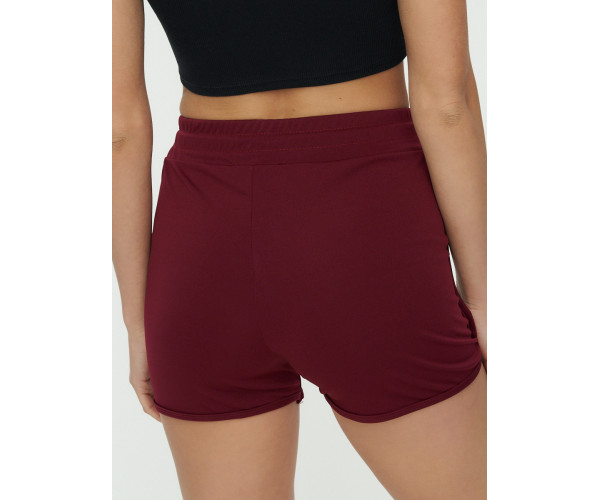 Спортивные шорты женские бордового цвета 3006Bo