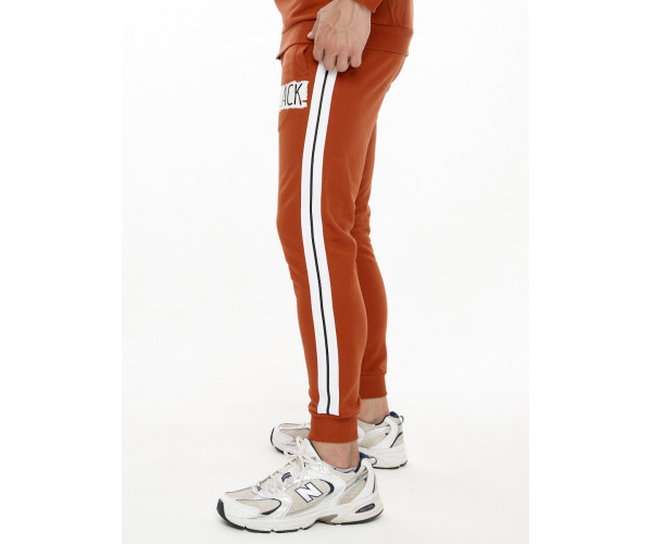 Спортивный костюм трикотажный оранжевого цвета 9153O