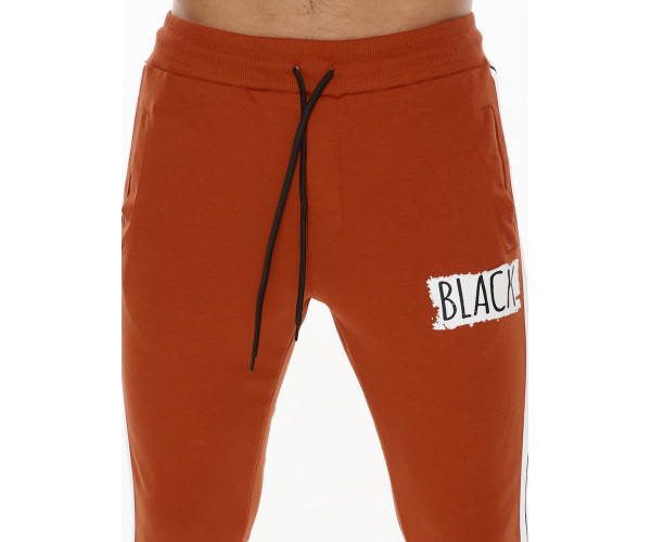 Спортивный костюм трикотажный оранжевого цвета 9153O