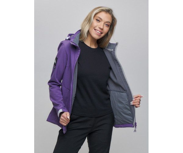 Костюм  женский фиолетового цвета 02034F