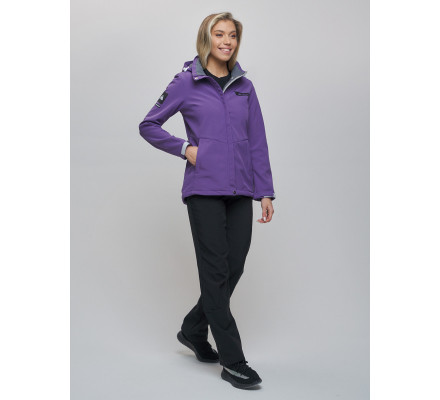 Костюм  женский фиолетового цвета 02034F