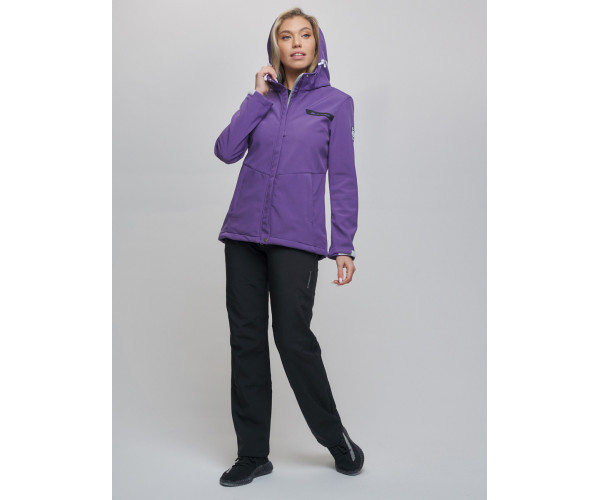 Костюм  женский фиолетового цвета 02034F