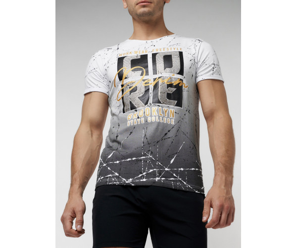 Подростковая футболка белого цвета 220145Bl