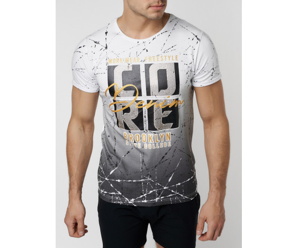 Подростковая футболка белого цвета 220145Bl