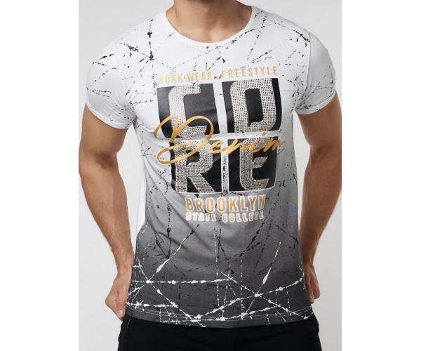 Подростковая футболка белого цвета 220145Bl