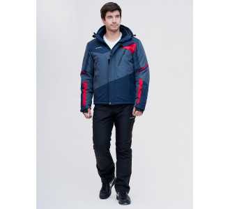 Горнолыжный костюм  темно-синего цвета 02071TS