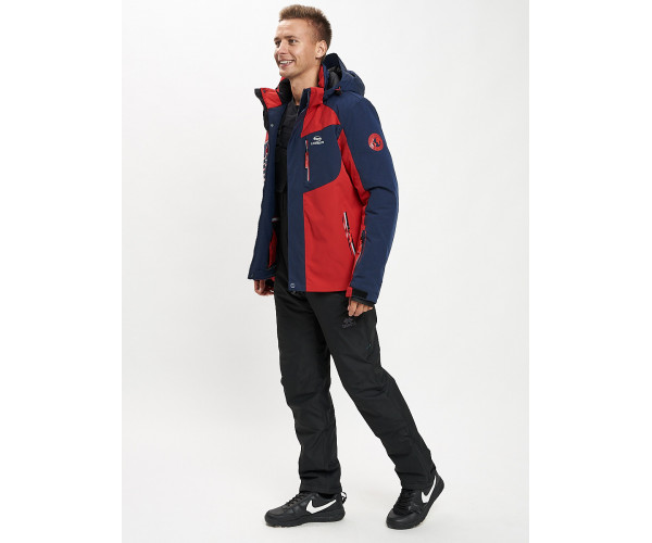 Горнолыжный костюм мужской красного цвета 077012Kr