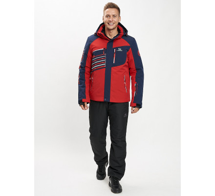 Горнолыжный костюм мужской красного цвета 077012Kr