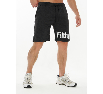 Шорты трикотажные мужские темно-серого цвета 221108TC