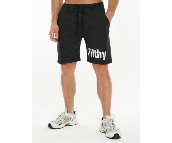 Шорты трикотажные мужские темно-серого цвета 221108TC