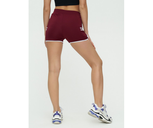 Спортивные шорты женские бордового цвета 3010Bo