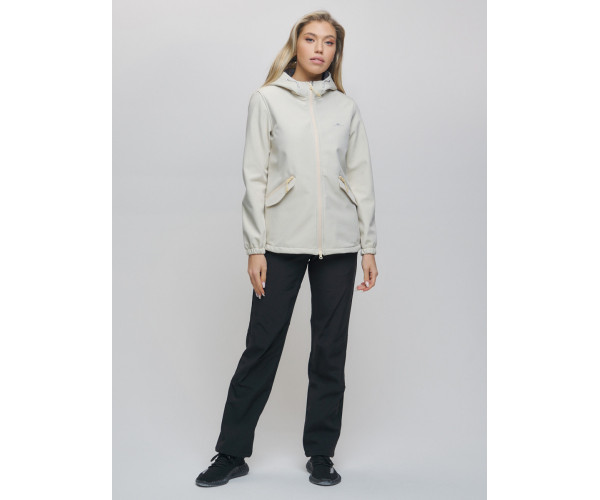 Костюм женский  бежевого цвета 020014B