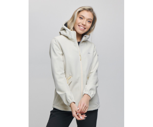 Костюм женский  бежевого цвета 020014B