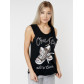 Футболка без рукавов женская черного цвета 8210Ch