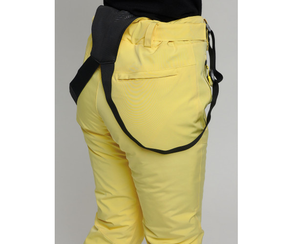 Горнолыжный костюм женский желтого цвета 77039J
