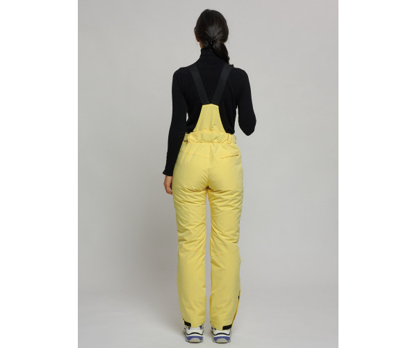 Горнолыжный костюм женский желтого цвета 77039J